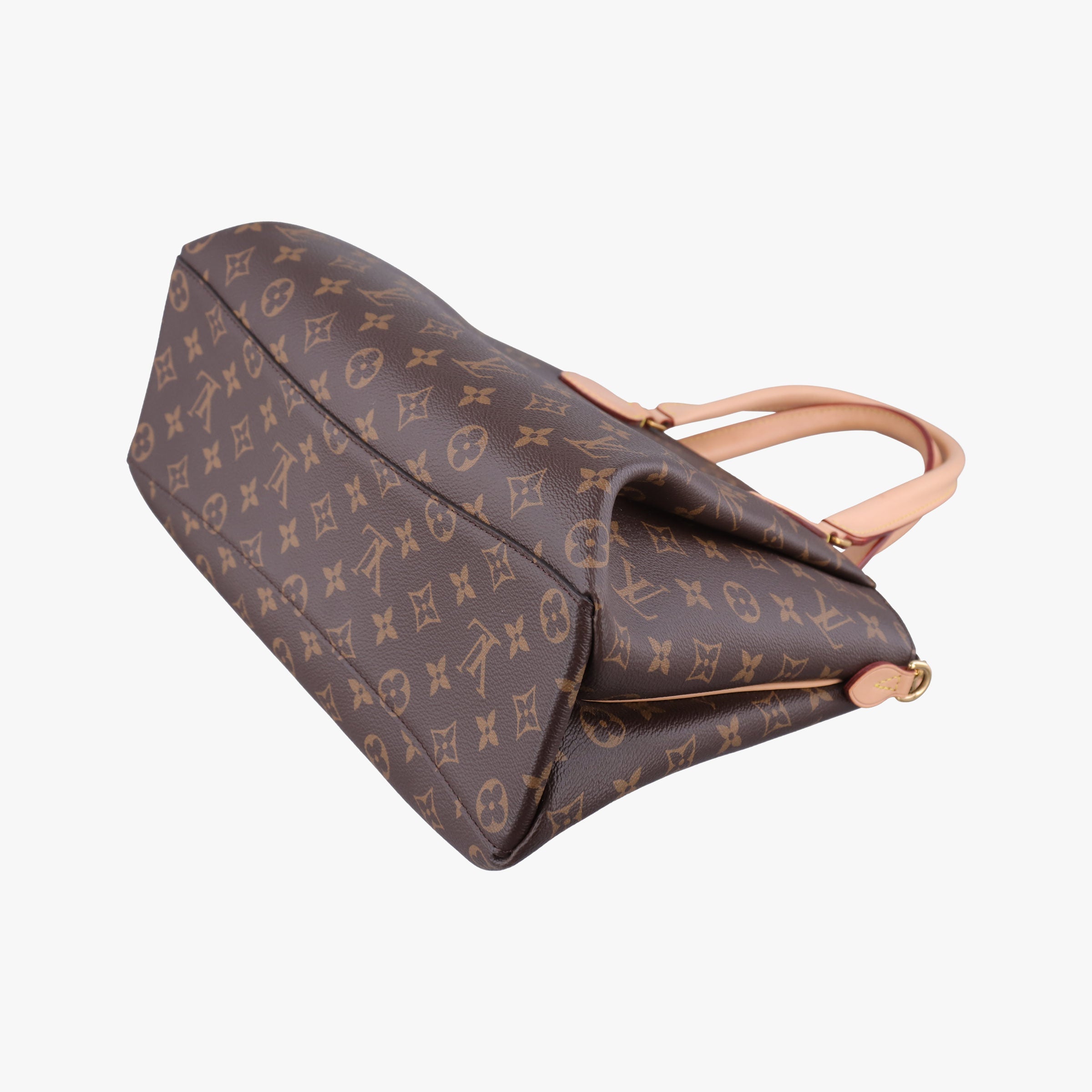 Pre-owned Louis Vuitton Rivoli MM Brown Monogram Canvas M44546 handbag | stylenewstar
