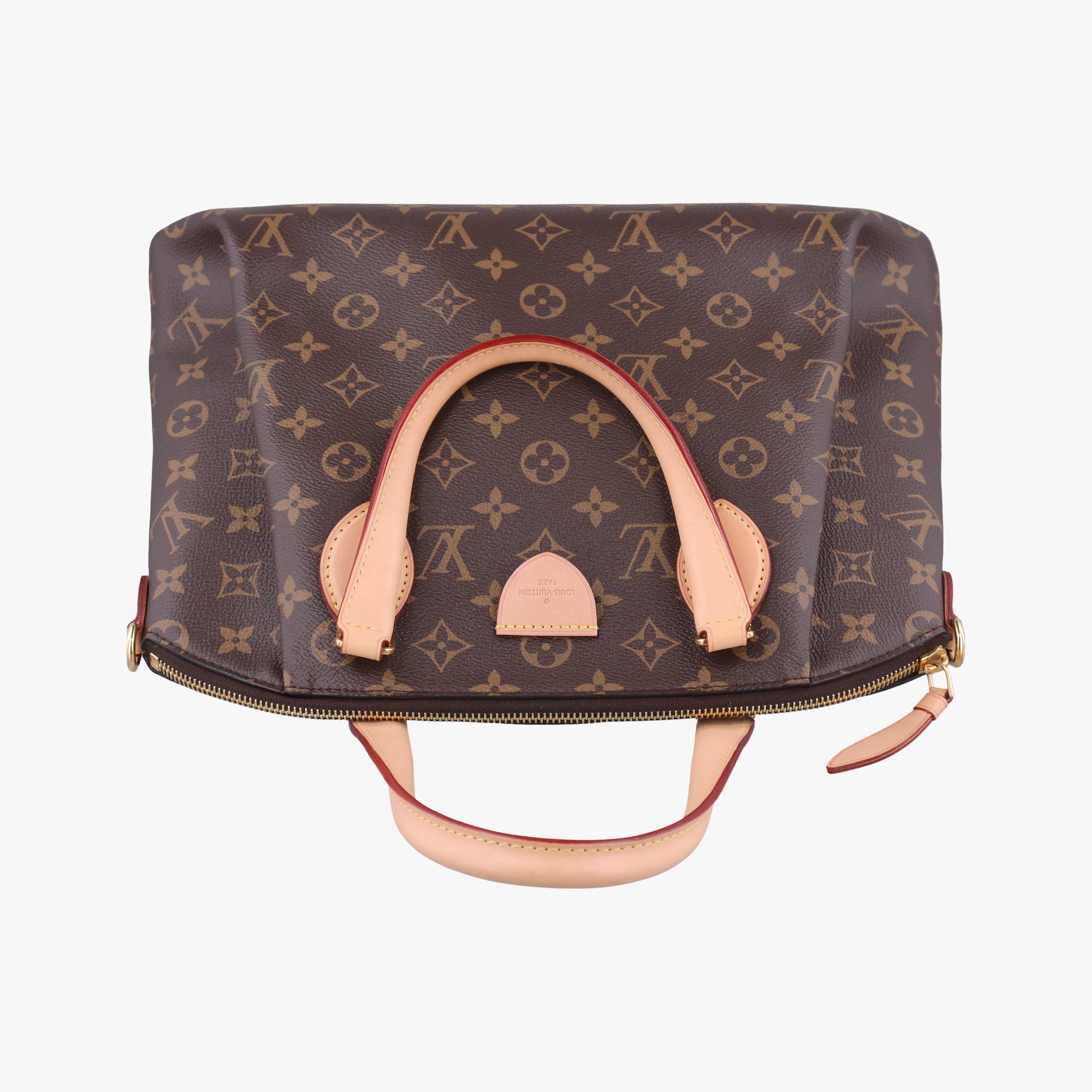 Pre-owned Louis Vuitton Rivoli MM Brown Monogram Canvas M44546 handbag | stylenewstar