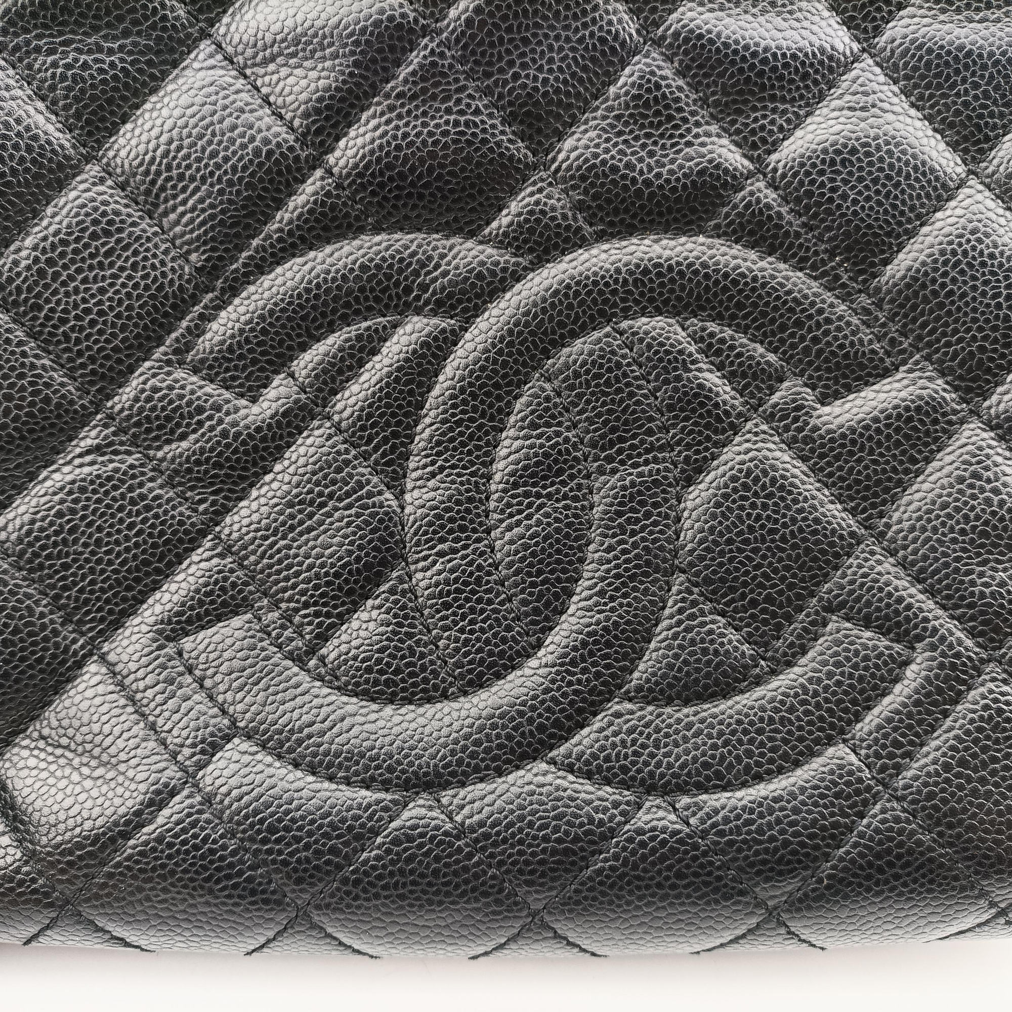 Vintage Chanel Matelasse PST Black caviar skin A50994 shoulderbag | stylenewstar