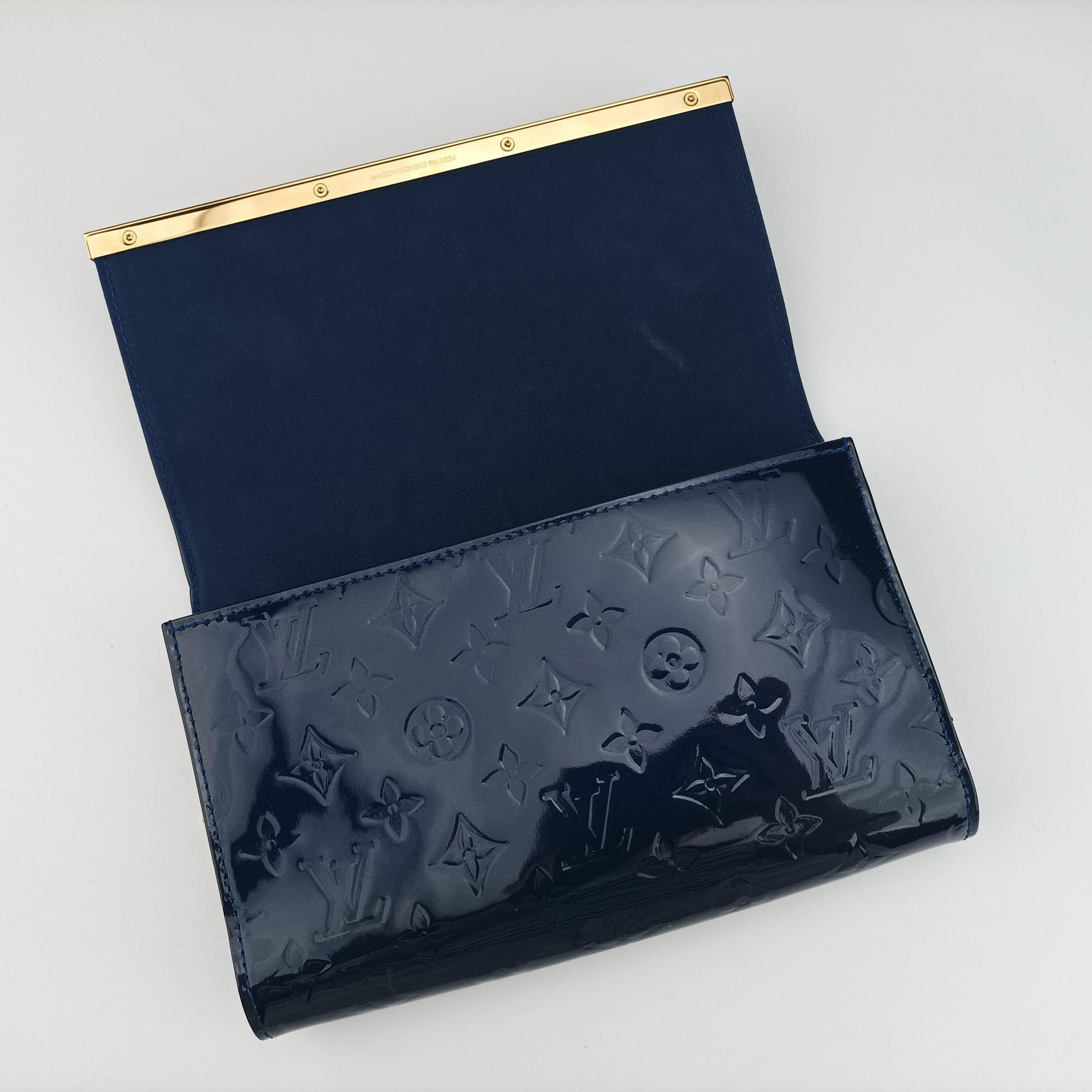 Pre-owned Louis Vuitton Clutch Ana Granblue Vernis M90094　 shoulderbag | stylenewstar
