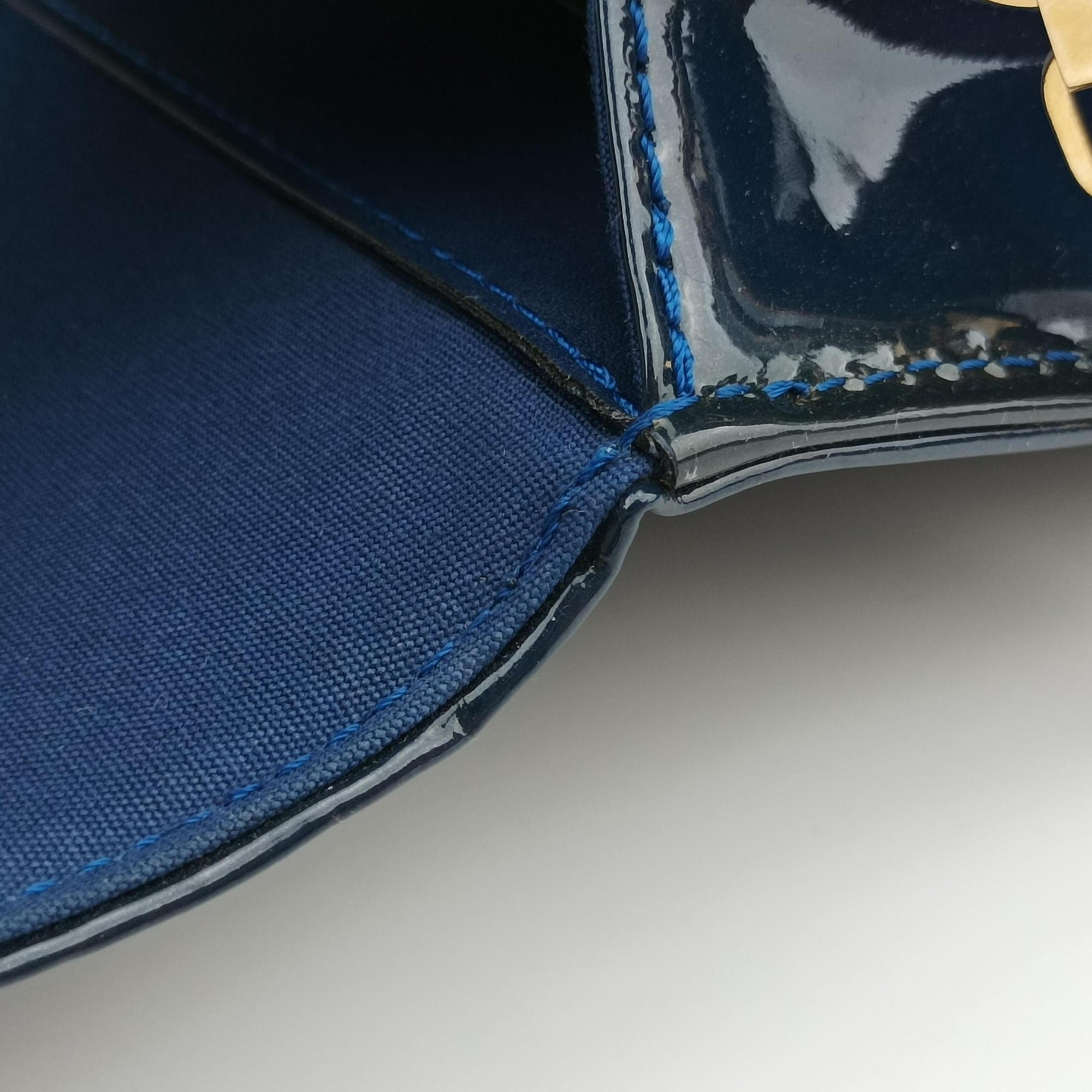 Pre-owned Louis Vuitton Clutch Ana Granblue Vernis M90094　 shoulderbag | stylenewstar