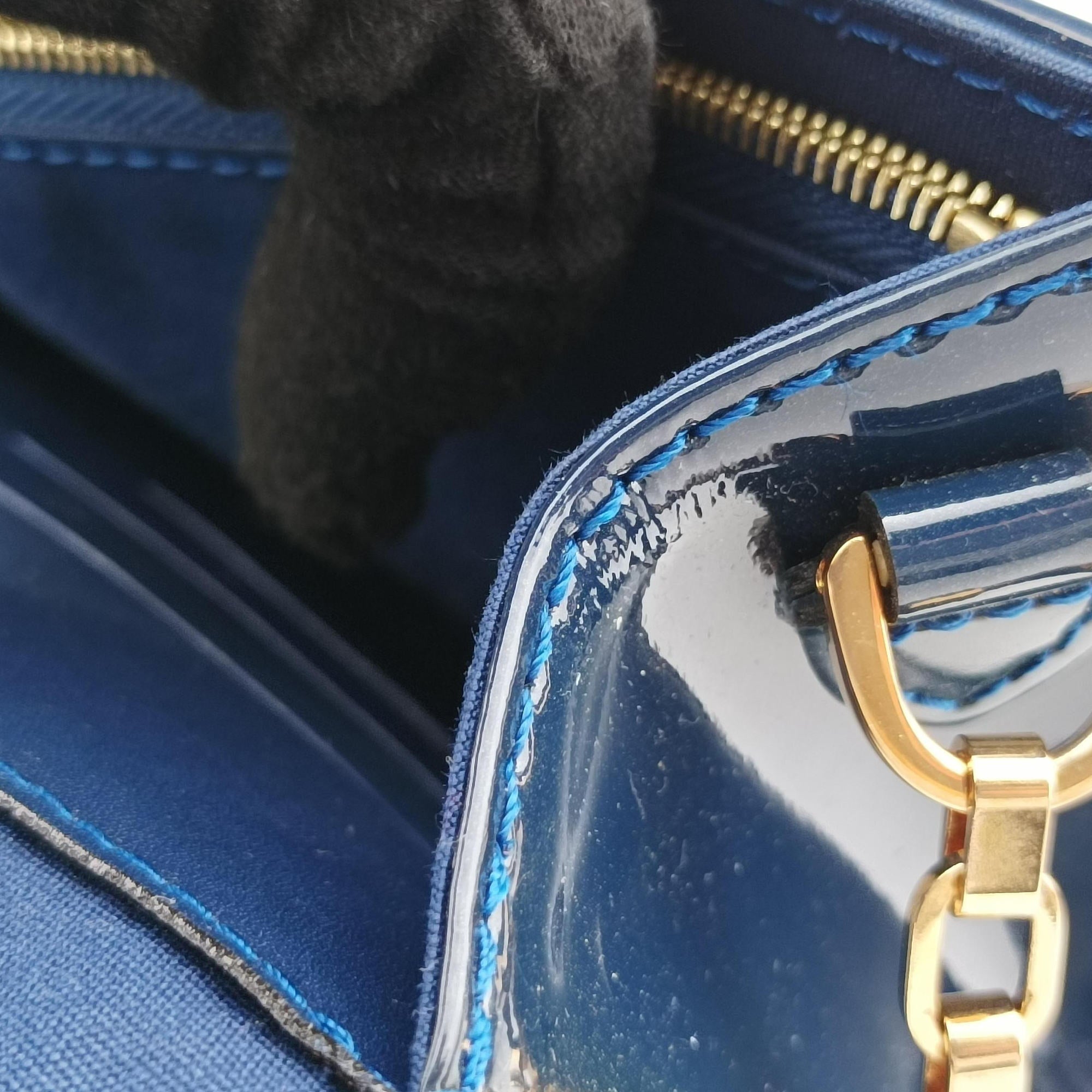 Pre-owned Louis Vuitton Clutch Ana Granblue Vernis M90094　 shoulderbag | stylenewstar