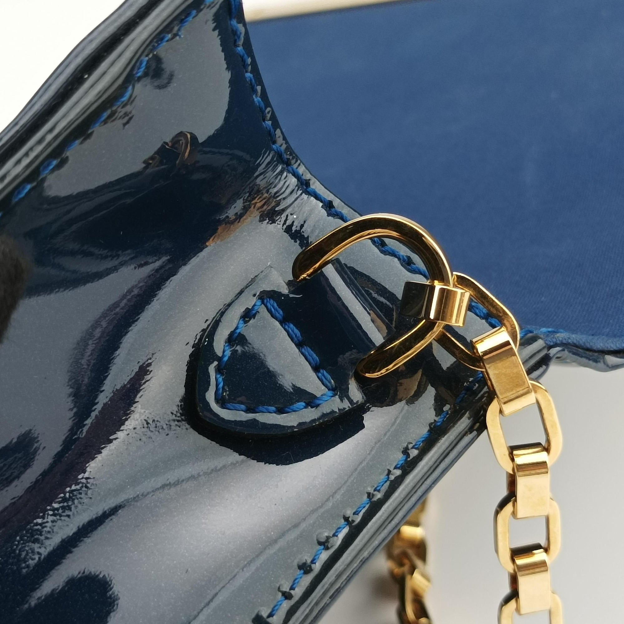 Pre-owned Louis Vuitton Clutch Ana Granblue Vernis M90094　 shoulderbag | stylenewstar