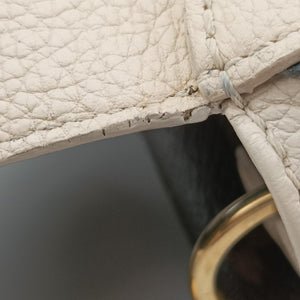 Pre-owned Louis Vuitton Double V Bag Brown  × Creme Monogram Canvas × Grained Leather M54155 shoulderbag | stylenewstar