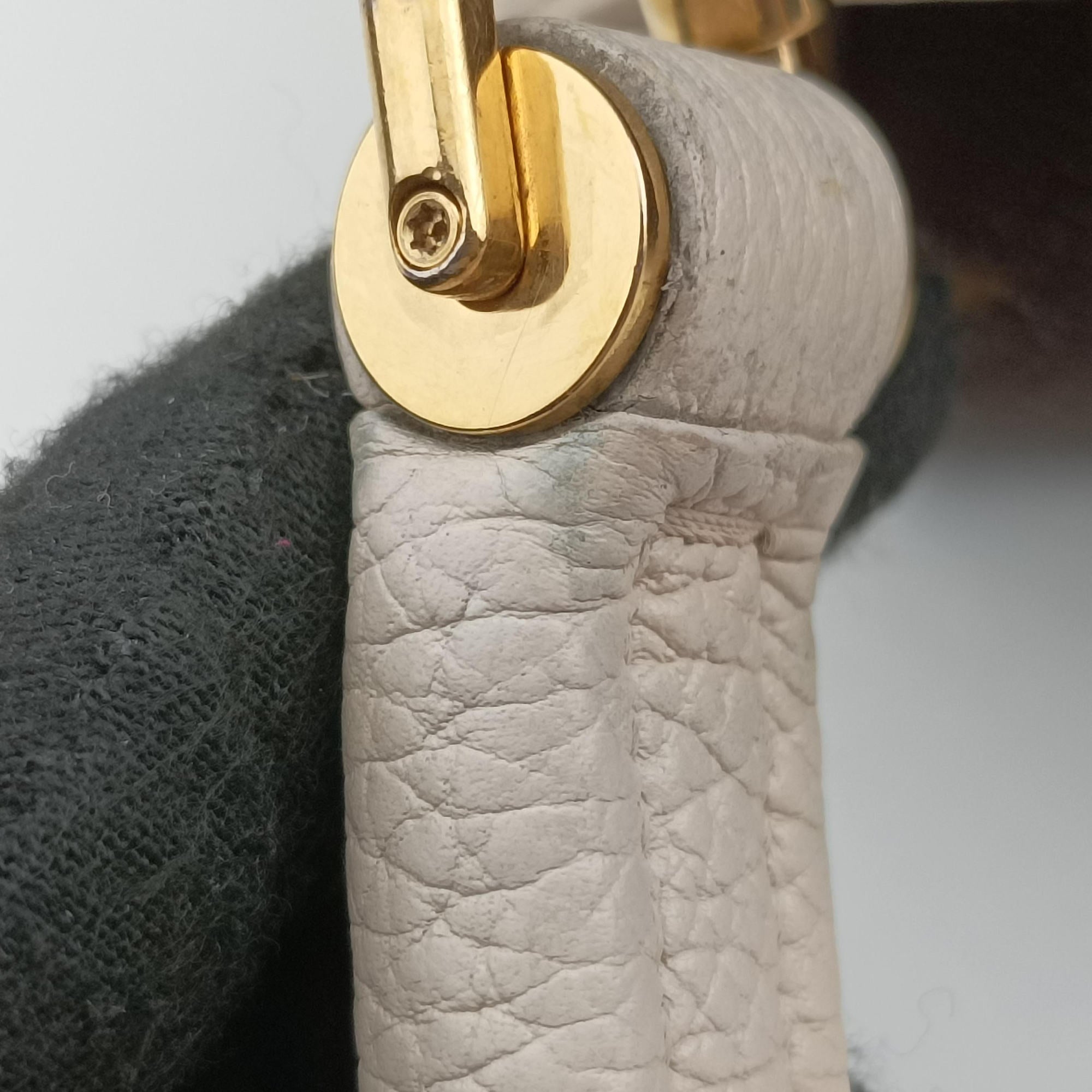 Pre-owned Louis Vuitton Double V Bag Brown  × Creme Monogram Canvas × Grained Leather M54155 shoulderbag | stylenewstar