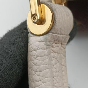 Pre-owned Louis Vuitton Double V Bag Brown  × Creme Monogram Canvas × Grained Leather M54155 shoulderbag | stylenewstar