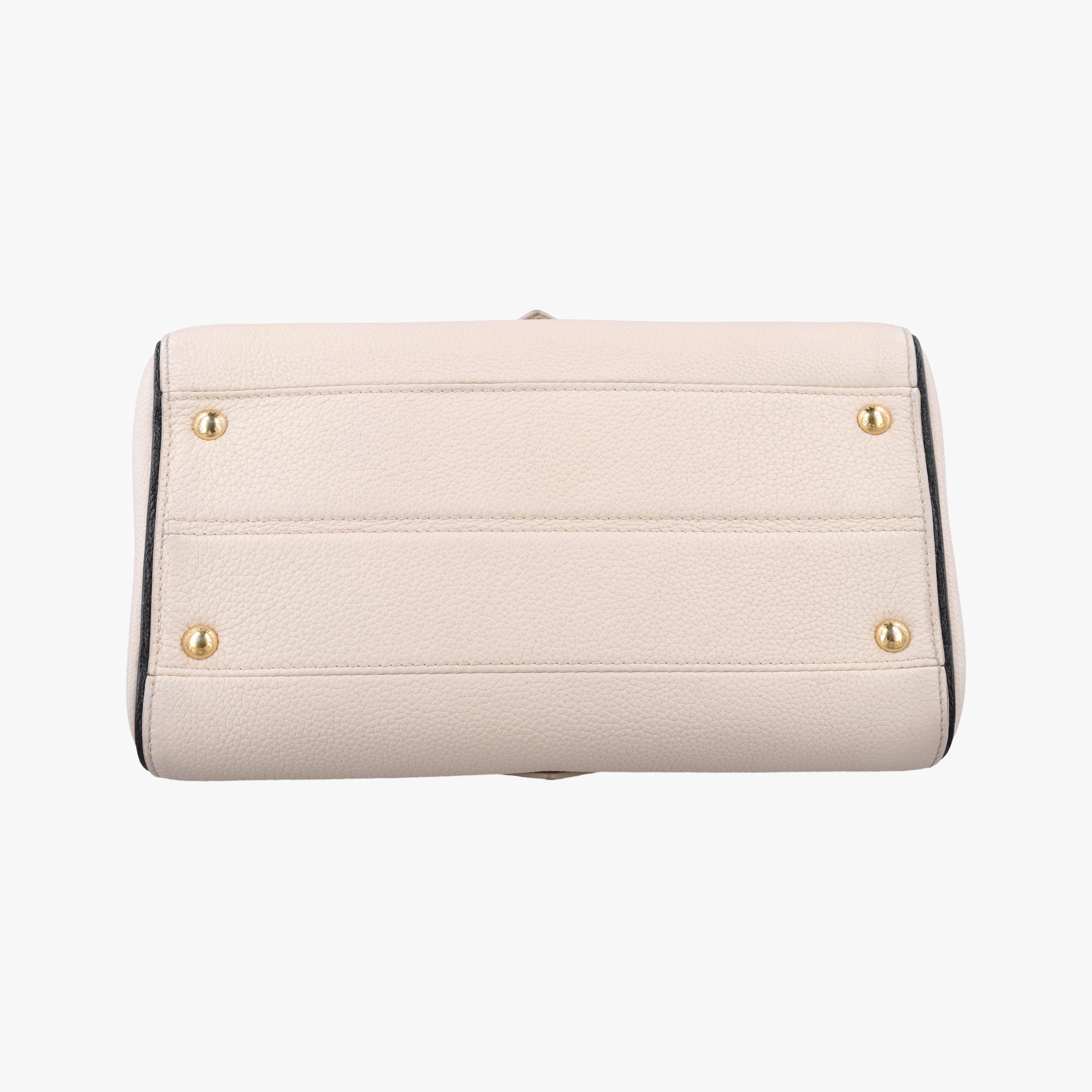 Pre-owned Louis Vuitton Double V Bag Brown  × Creme Monogram Canvas × Grained Leather M54155 shoulderbag | stylenewstar