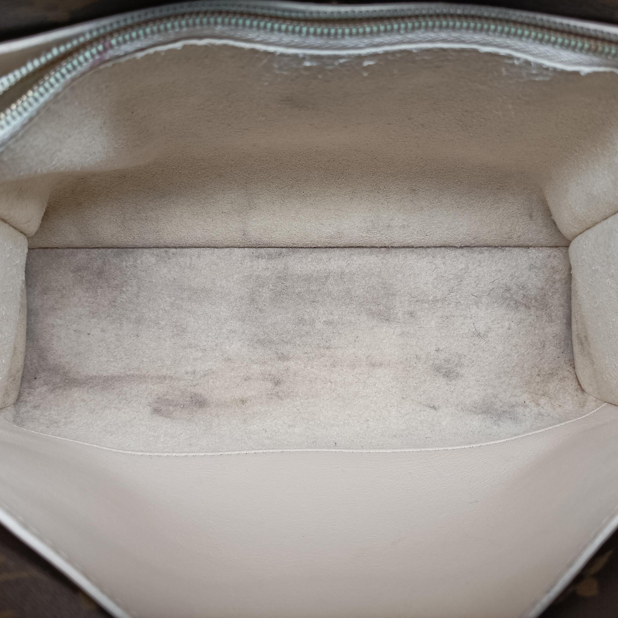 Pre-owned Louis Vuitton Double V Bag Brown  × Creme Monogram Canvas × Grained Leather M54155 shoulderbag | stylenewstar