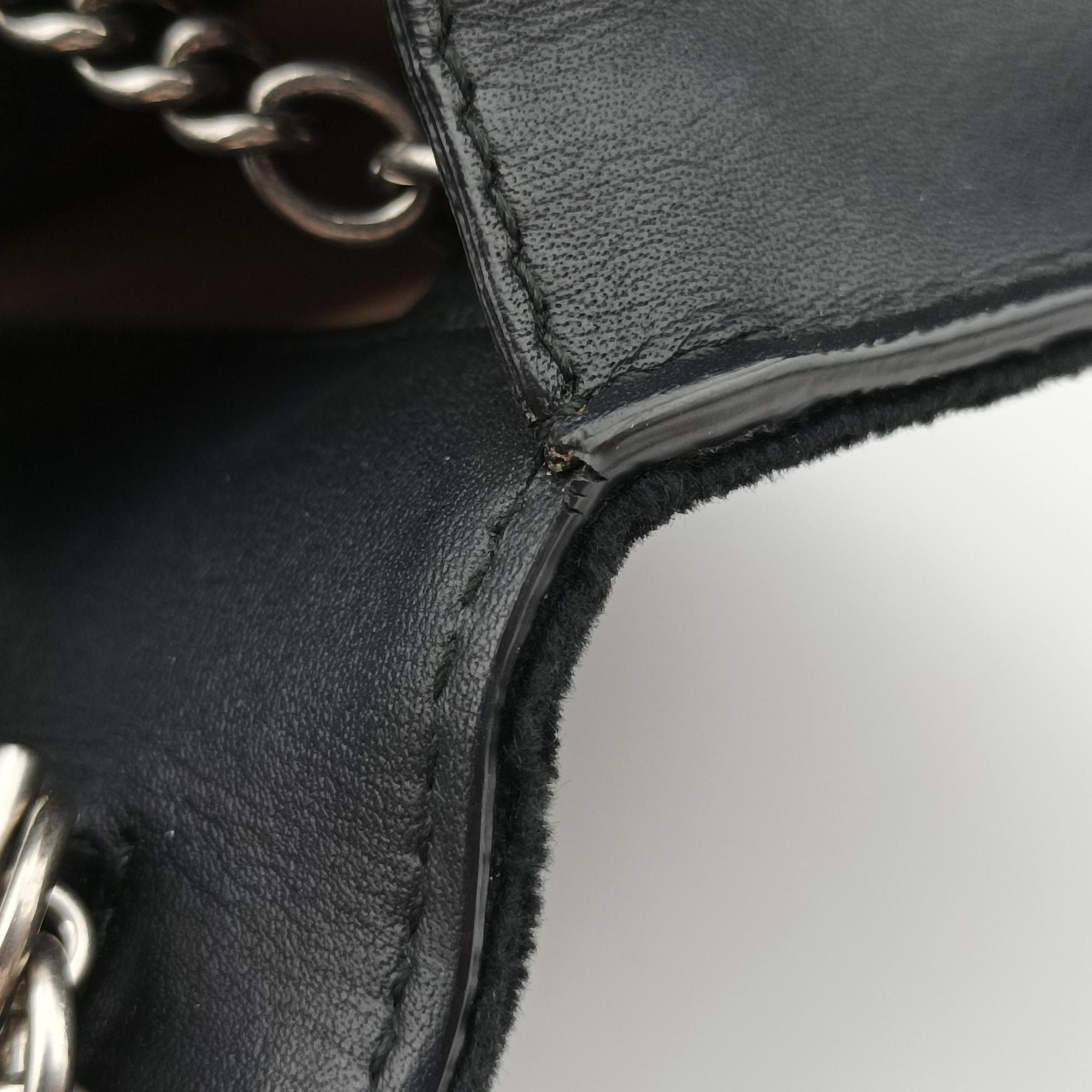 Pre-owned Gucci Dionysus Black velour×Leather 476432 shoulderbag | stylenewstar