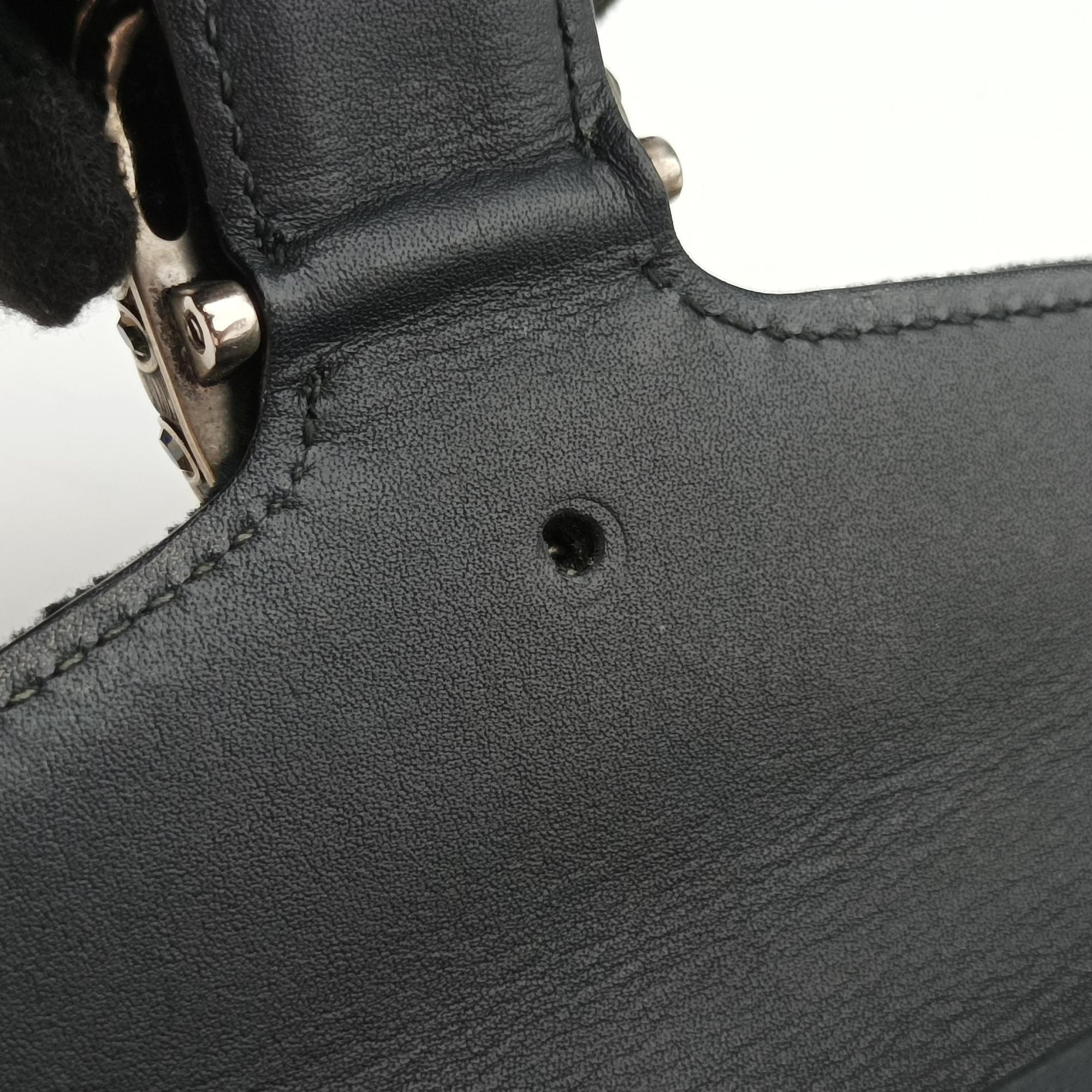 Pre-owned Gucci Dionysus Black velour×Leather 476432 shoulderbag | stylenewstar