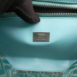 Secondhand Fendi PEEKABOO Green Clear PVC× Leather 8BN290 shoulderbag | stylenewstar