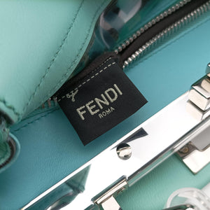Secondhand Fendi PEEKABOO Green Clear PVC× Leather 8BN290 shoulderbag | stylenewstar
