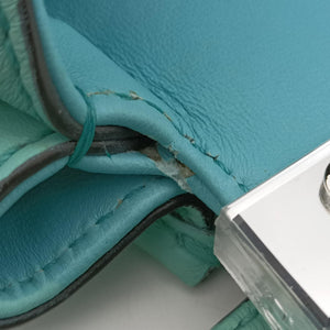 Secondhand Fendi PEEKABOO Green Clear PVC× Leather 8BN290 shoulderbag | stylenewstar