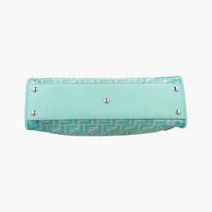 Secondhand Fendi PEEKABOO Green Clear PVC× Leather 8BN290 shoulderbag | stylenewstar