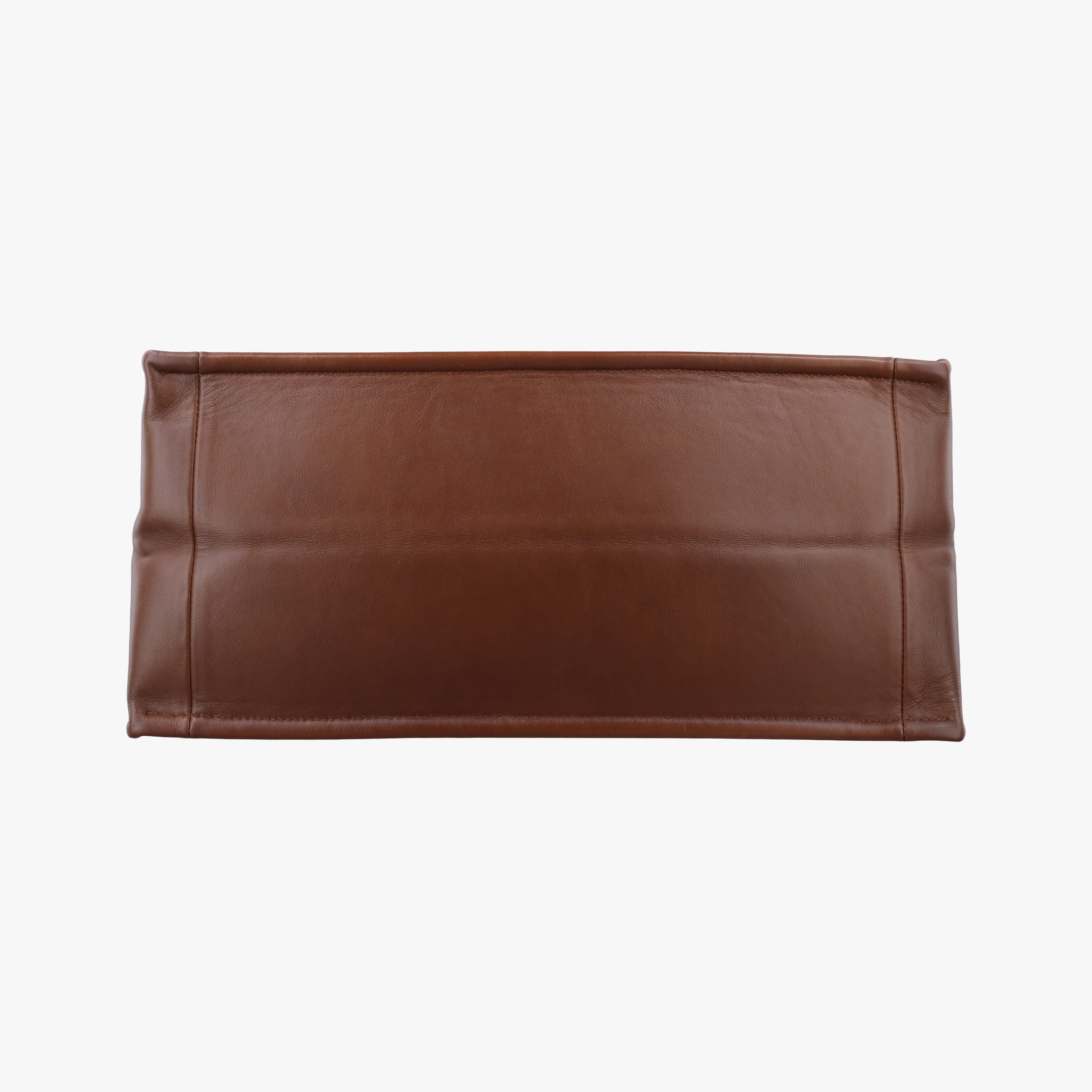 Pre-owned Christian Dior Book Tote Brown leather  handbag | stylenewstar