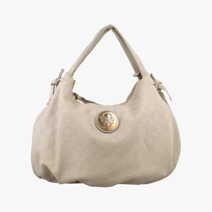 Pre-owned Gucci Hysteria Guccissima Ivory Leather 211844 shoulderbag | stylenewstar