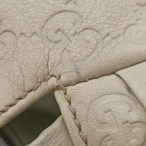 Pre-owned Gucci Hysteria Guccissima Ivory Leather 211844 shoulderbag | stylenewstar