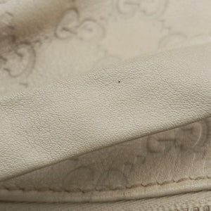 Pre-owned Gucci Hysteria Guccissima Ivory Leather 211844 shoulderbag | stylenewstar