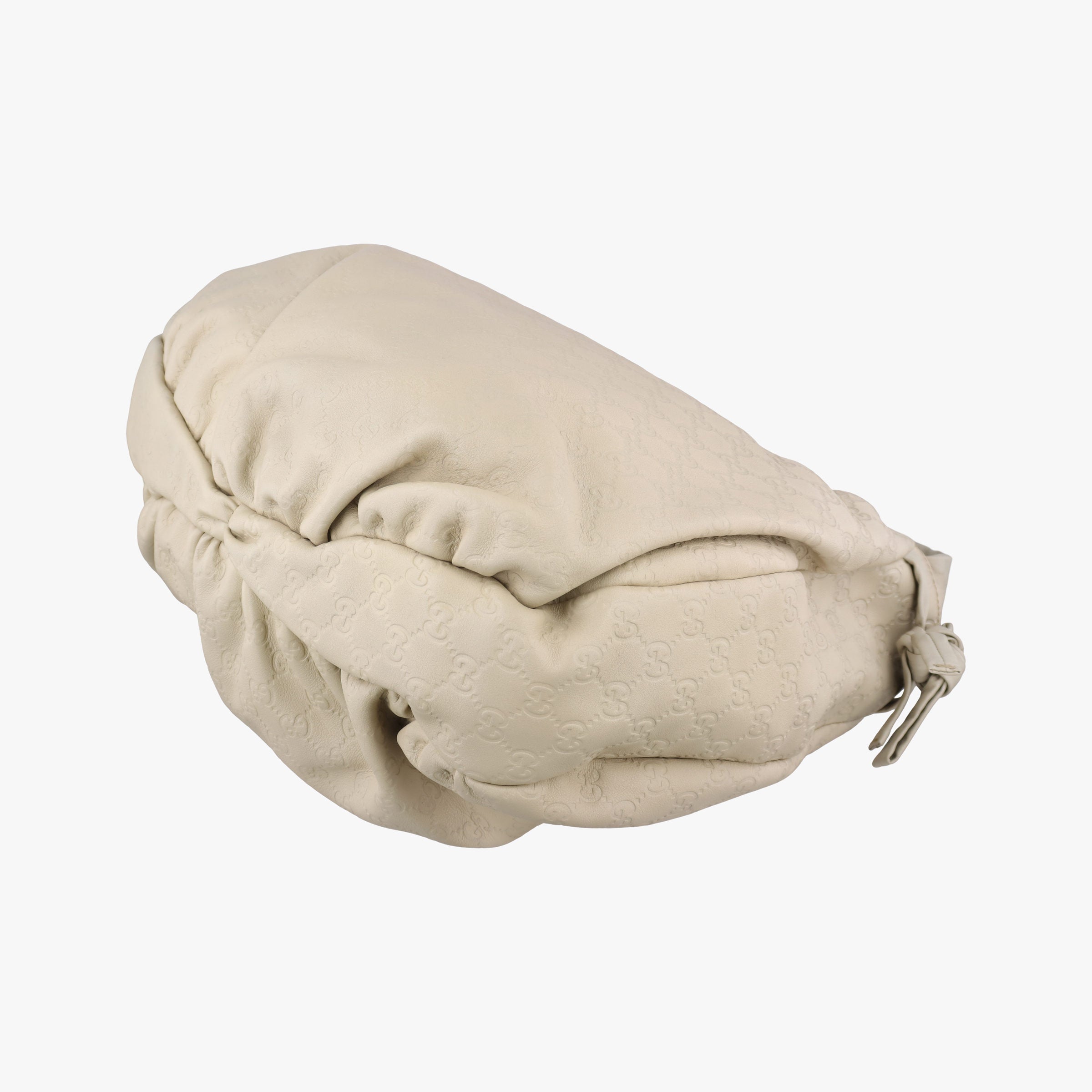 Pre-owned Gucci Hysteria Guccissima Ivory Leather 211844 shoulderbag | stylenewstar