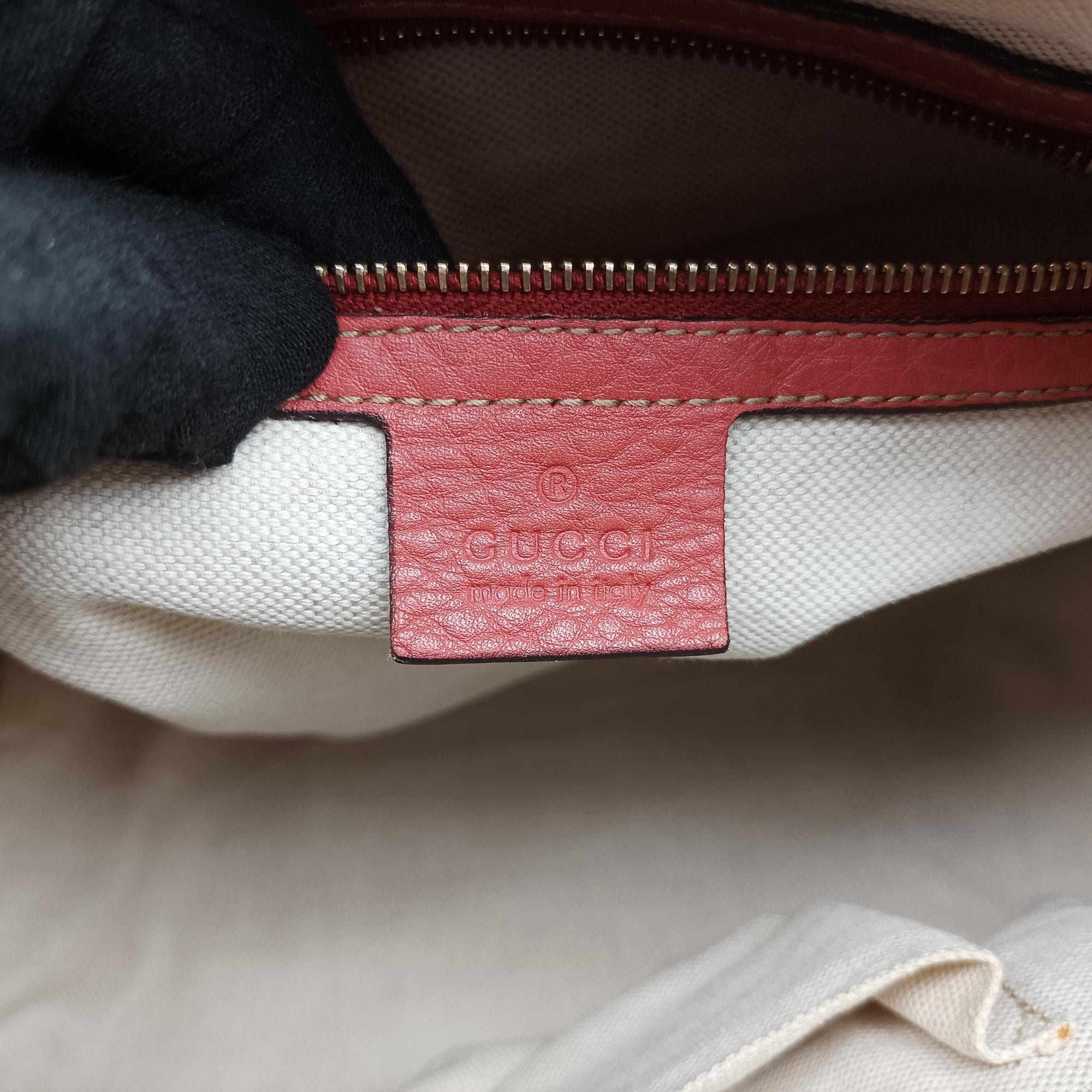 Secondhand Gucci Sherry Line Pink Leather 247205 bostonbag | stylenewstar