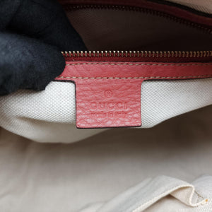Secondhand Gucci Sherry Line Pink Leather 247205 bostonbag | stylenewstar