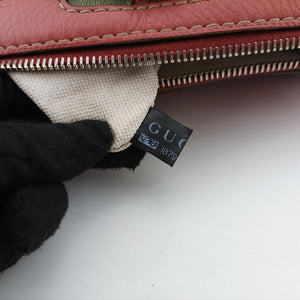 Secondhand Gucci Sherry Line Pink Leather 247205 bostonbag | stylenewstar