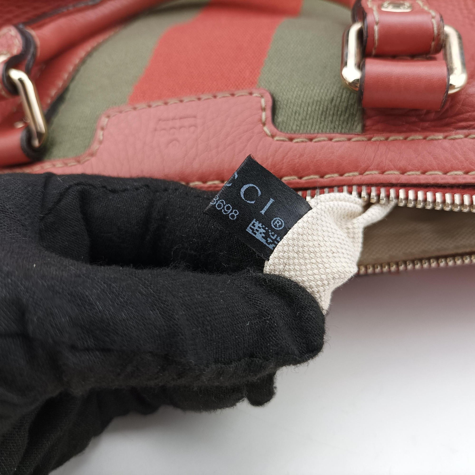 Secondhand Gucci Sherry Line Pink Leather 247205 bostonbag | stylenewstar