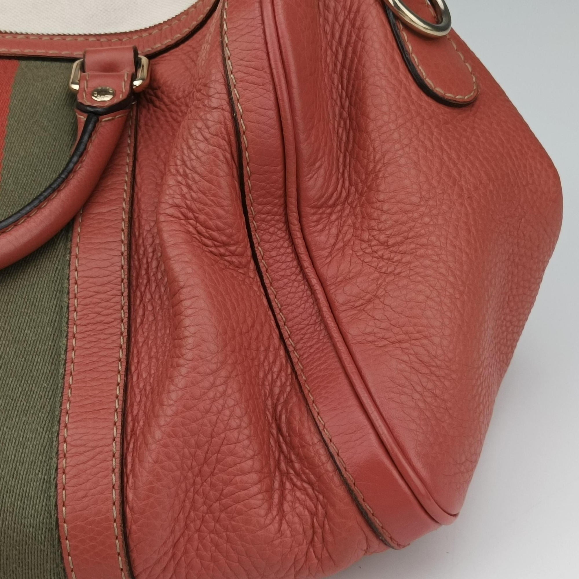 Secondhand Gucci Sherry Line Pink Leather 247205 bostonbag | stylenewstar