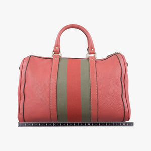 Secondhand Gucci Sherry Line Pink Leather 247205 bostonbag | stylenewstar