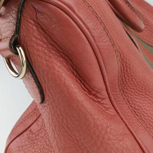 Secondhand Gucci Sherry Line Pink Leather 247205 bostonbag | stylenewstar