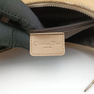Pre-owned Christian Dior Admit It Beige suede  shoulderbag | stylenewstar