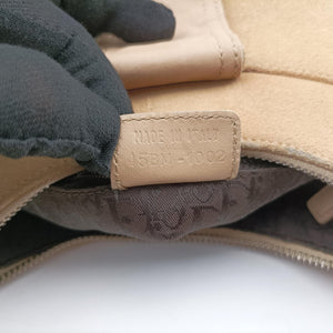 Pre-owned Christian Dior Admit It Beige suede  shoulderbag | stylenewstar