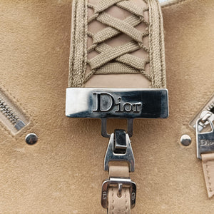 Pre-owned Christian Dior Admit It Beige suede  shoulderbag | stylenewstar
