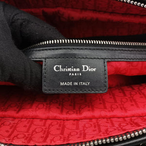 Pre-owned Christian Dior Lady Dior Black lambskin  shoulderbag | stylenewstar