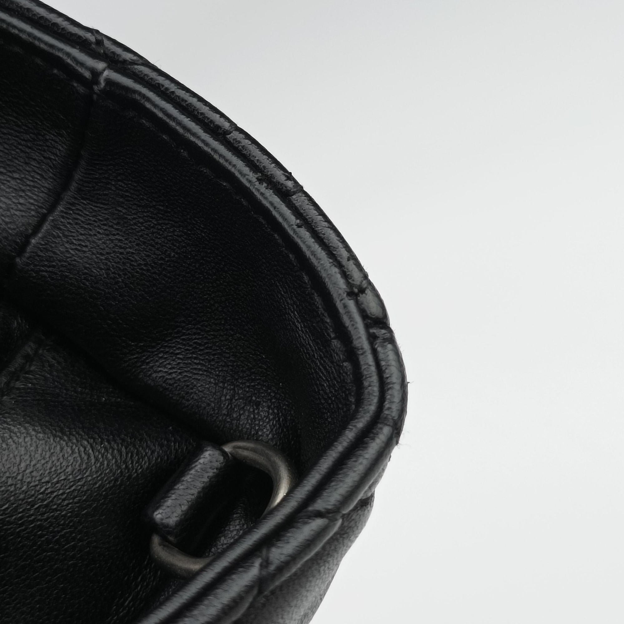 Pre-owned Christian Dior Lady Dior Black lambskin  shoulderbag | stylenewstar