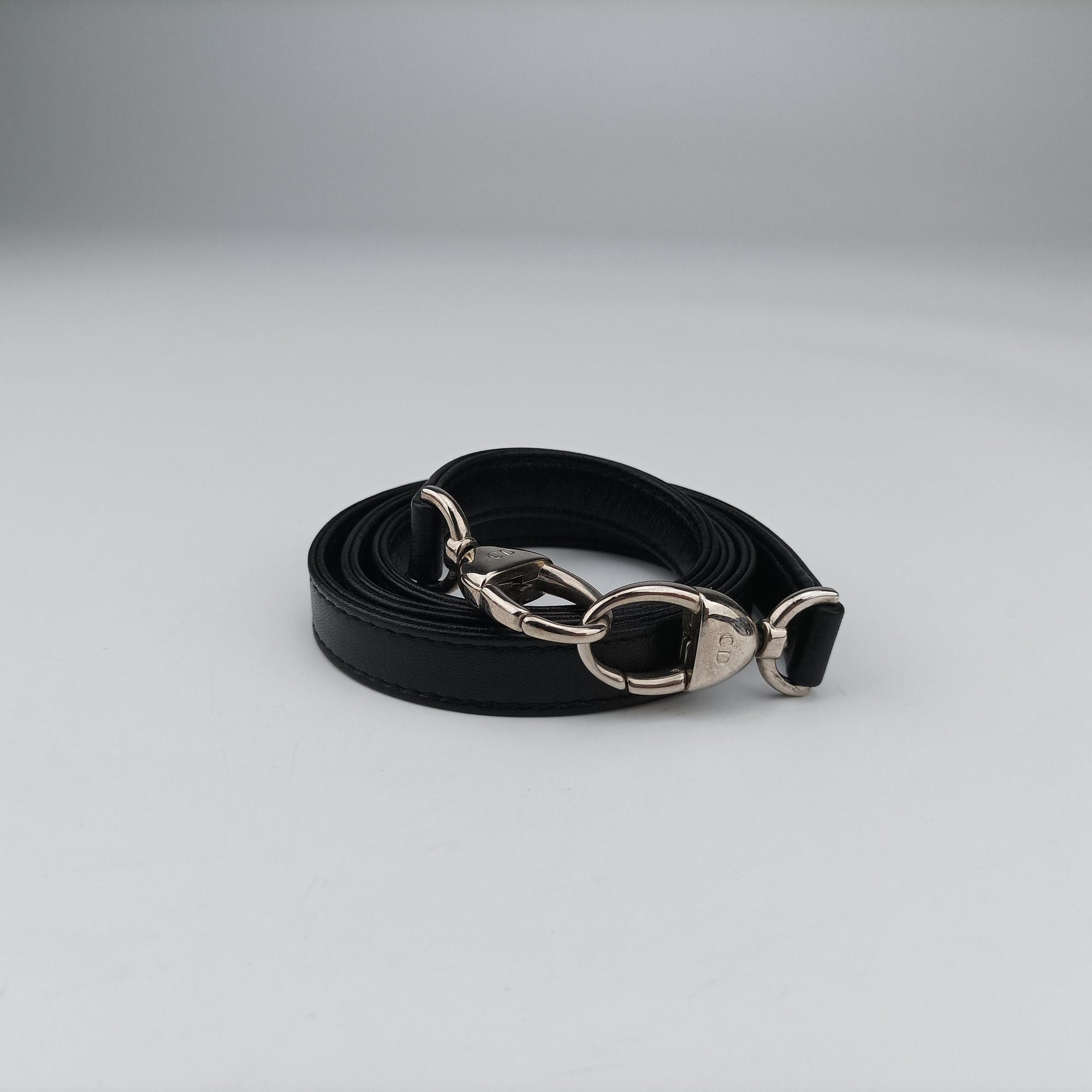 Pre-owned Christian Dior Lady Dior Black lambskin  shoulderbag | stylenewstar