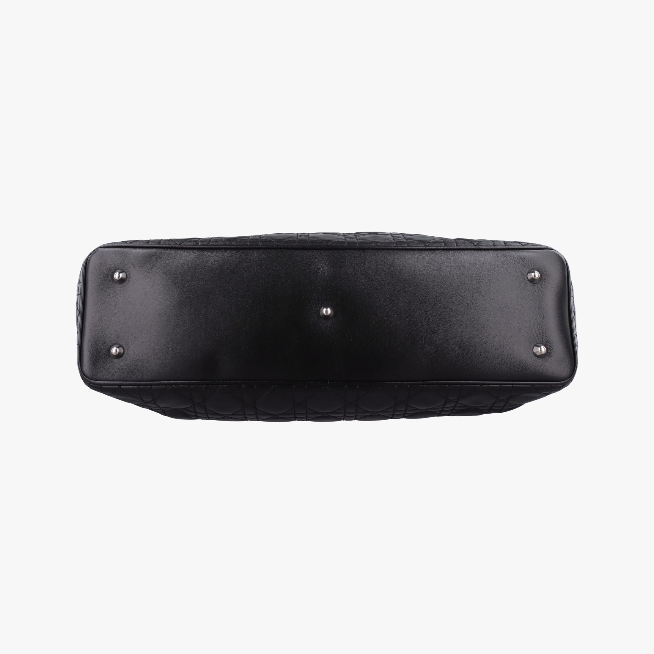 Pre-owned Christian Dior Lady Dior Black lambskin  shoulderbag | stylenewstar