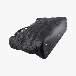 Pre-owned Christian Dior Lady Dior Black lambskin  shoulderbag | stylenewstar