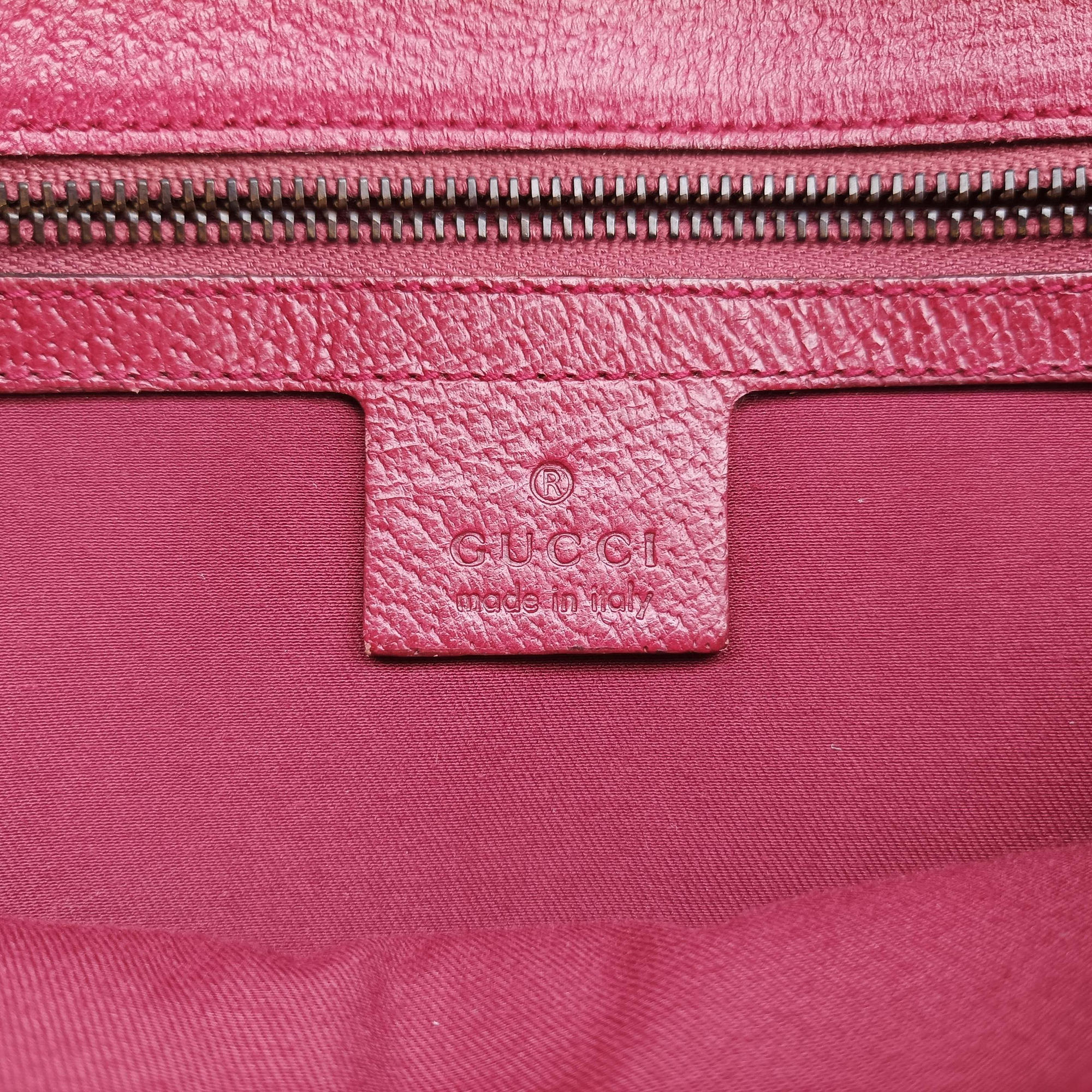 Pre-owned Gucci Horsebit Pink canvas×Leather 114915 shoulderbag | stylenewstar