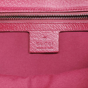 Pre-owned Gucci Horsebit Pink canvas×Leather 114915 shoulderbag | stylenewstar