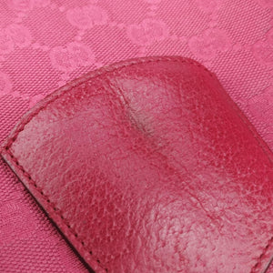 Pre-owned Gucci Horsebit Pink canvas×Leather 114915 shoulderbag | stylenewstar