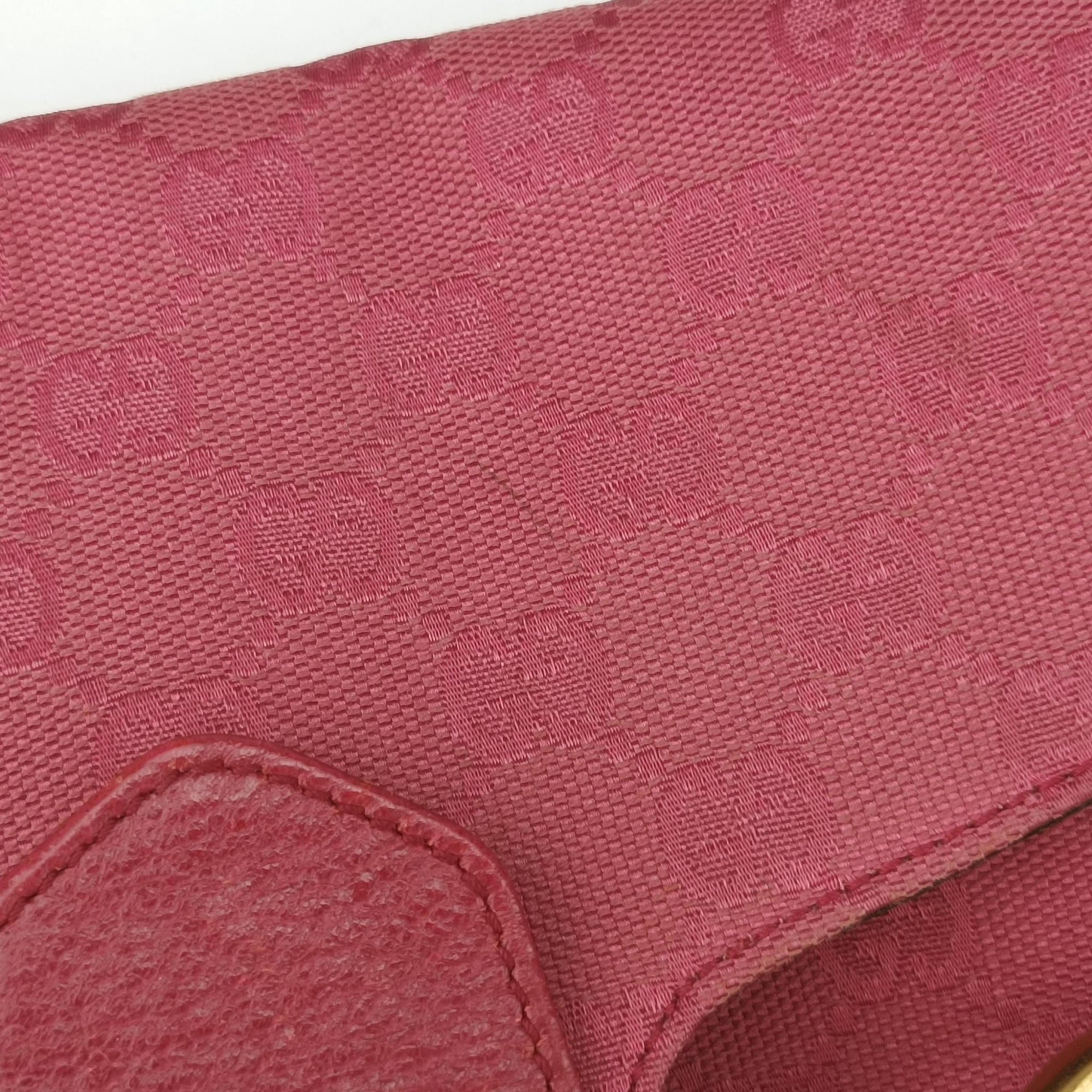 Pre-owned Gucci Horsebit Pink canvas×Leather 114915 shoulderbag | stylenewstar