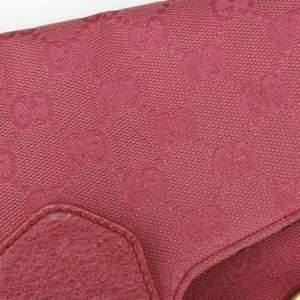 Pre-owned Gucci Horsebit Pink canvas×Leather 114915 shoulderbag | stylenewstar