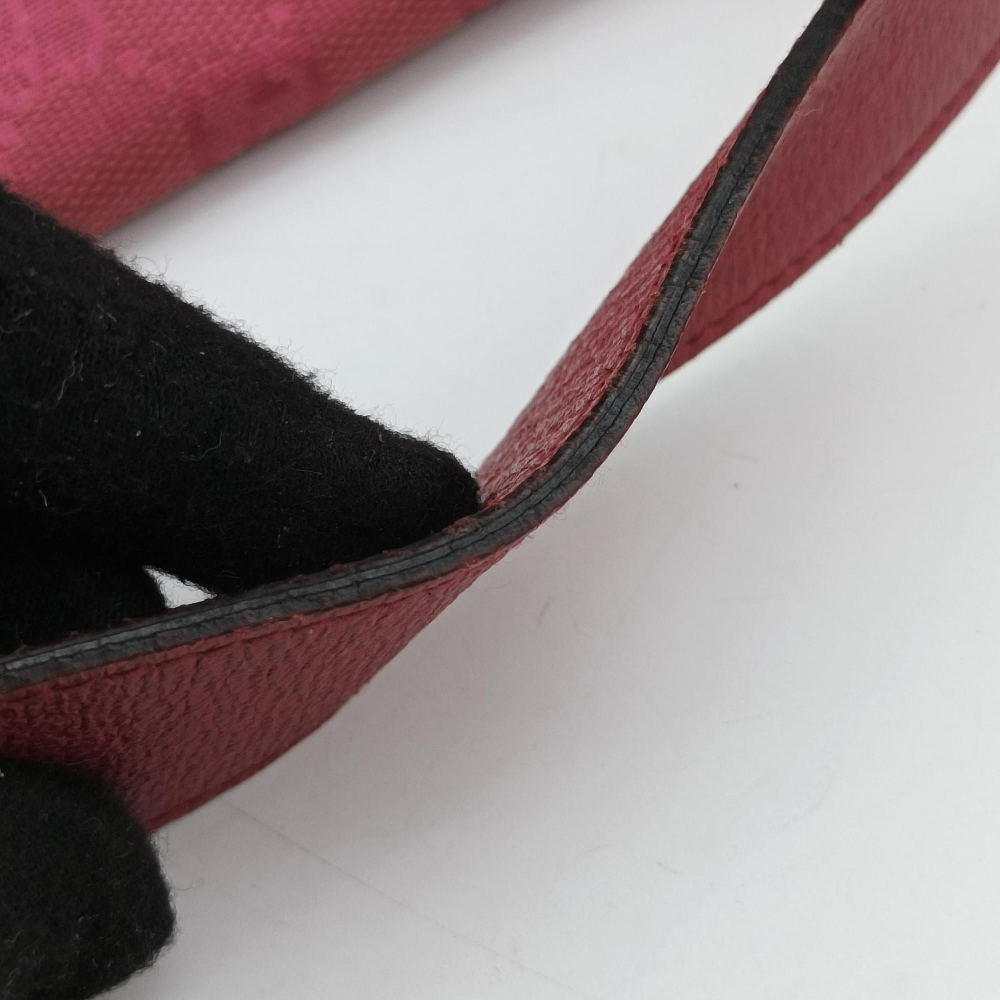 Pre-owned Gucci Horsebit Pink canvas×Leather 114915 shoulderbag | stylenewstar
