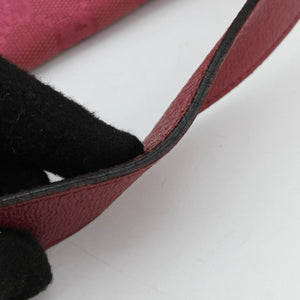 Pre-owned Gucci Horsebit Pink canvas×Leather 114915 shoulderbag | stylenewstar
