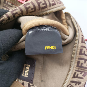 Pre-owned Fendi Zucchino Glitter Logo Multicolour canvas 8BL068 bostonbag | stylenewstar