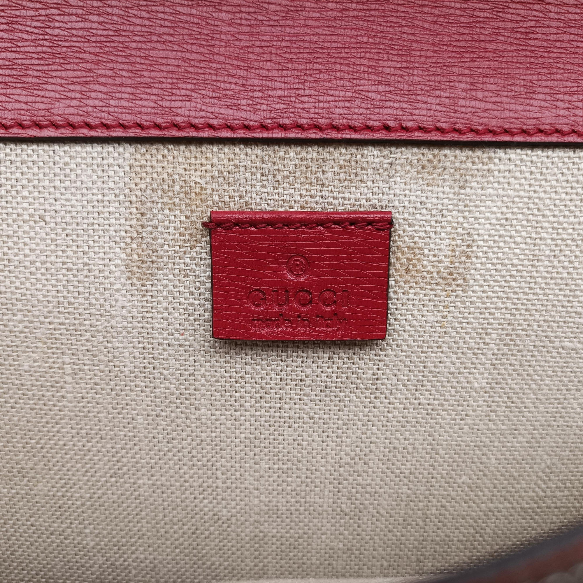 Secondhand Gucci Dionysus Red×Multicolour Leather 400249 shoulderbag | stylenewstar