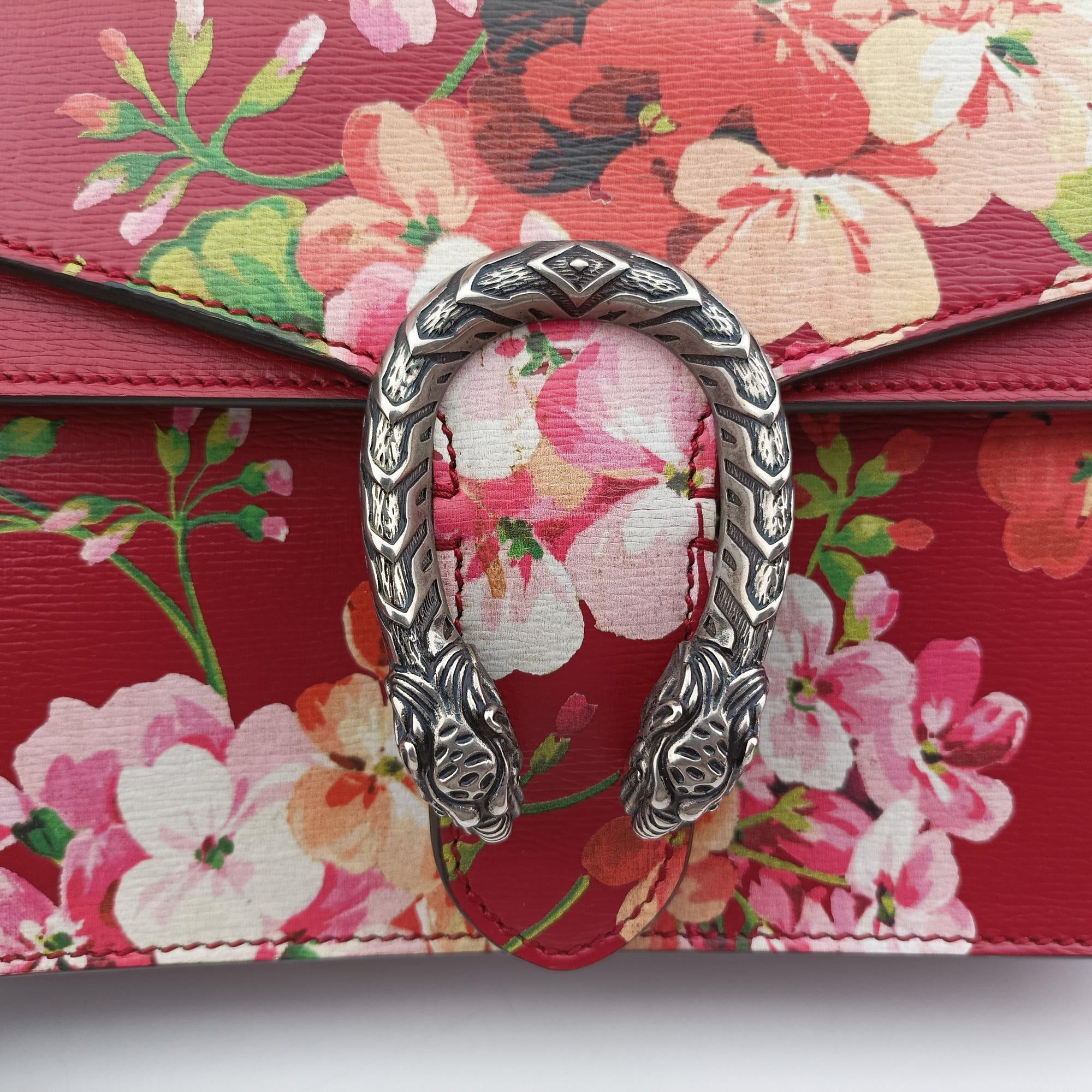 Secondhand Gucci Dionysus Red×Multicolour Leather 400249 shoulderbag | stylenewstar