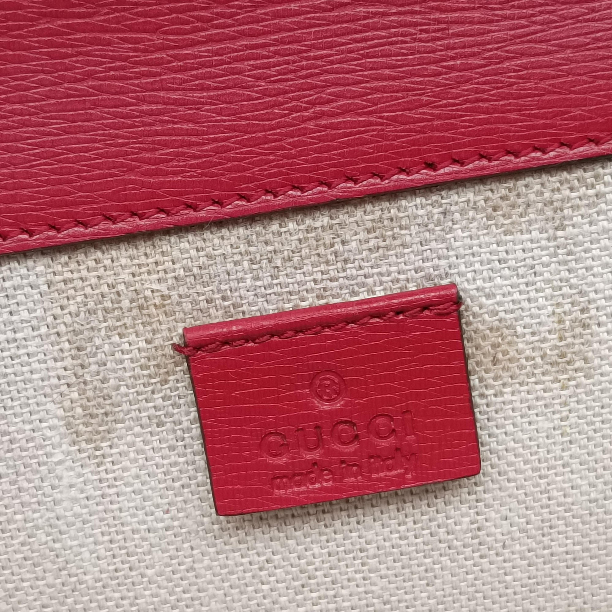 Secondhand Gucci Dionysus Red×Multicolour Leather 400249 shoulderbag | stylenewstar