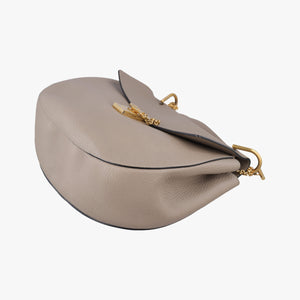 Pre-owned Chloe DREW Grey Leather  shoulderbag | stylenewstar
